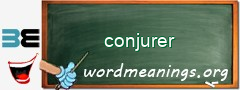 WordMeaning blackboard for conjurer